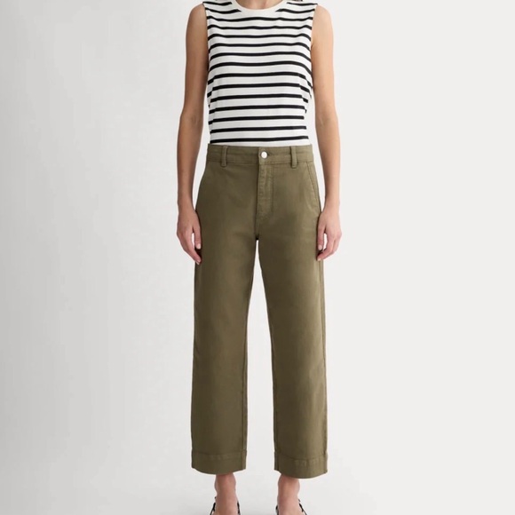 Everlane Utility Straight leg pant Kalamata size 8 - Picture 2 of 6